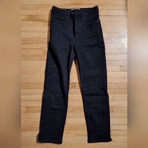 Everlane Straight Leg Black Jeans
